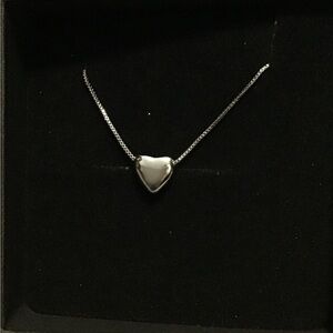 Heart Necklace Silver Charm Necklaces